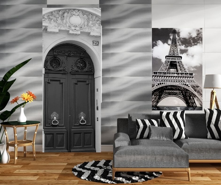 דלת שחורה 3768- 5 ואייפל עם מחשב