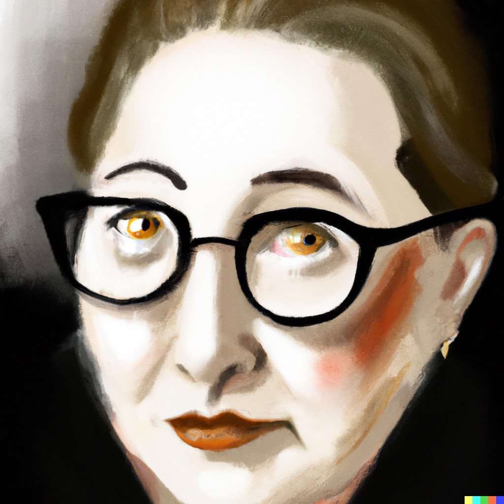 משקפיים וינטג' ואישה