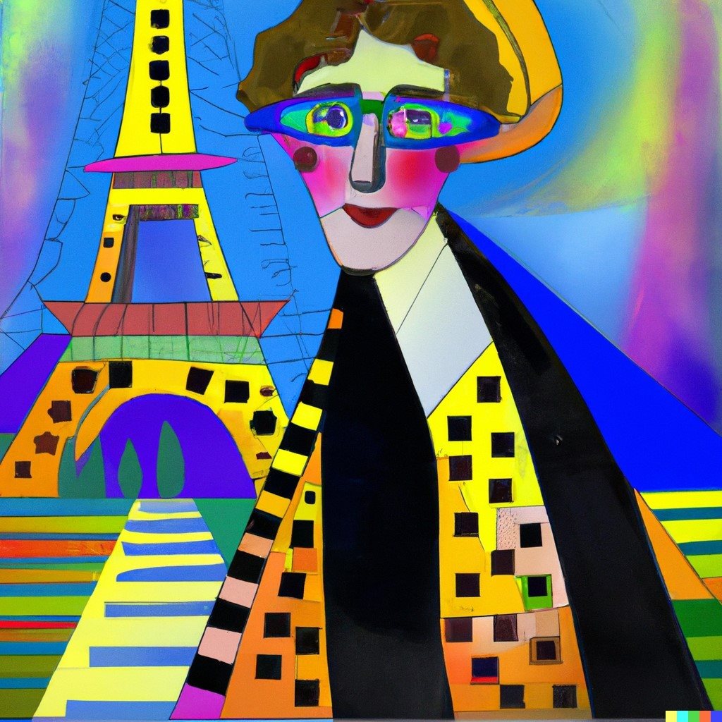 משקפיים וינטג' ברקע פריז