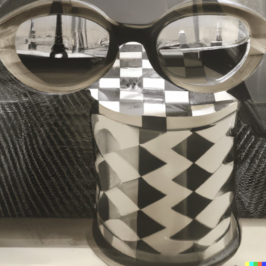 משקפיים וינטג' השתקפות האייפל