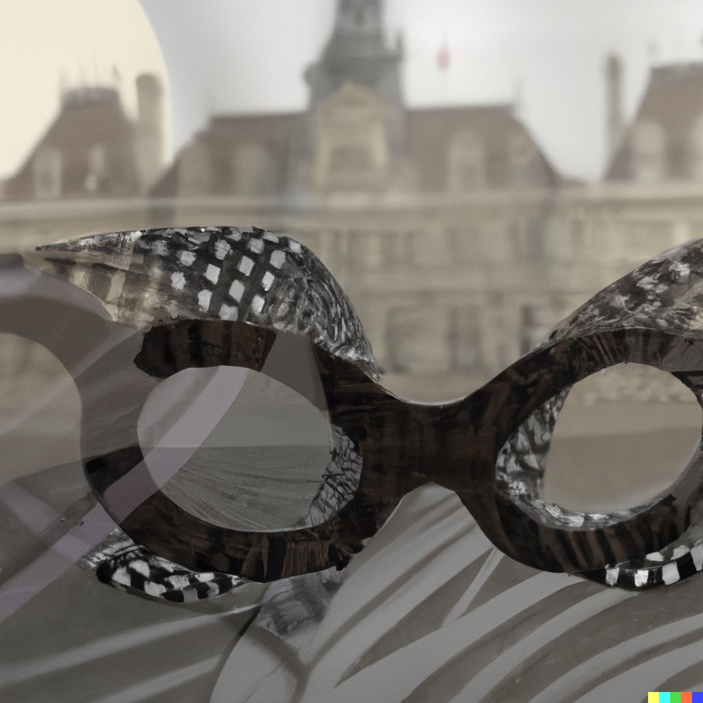 משקפיים וינטג' מסתכלות בזווית שונה